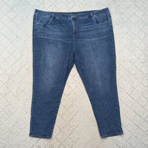 Universal Standard Jeans Womens 32 L Blue Dark Wash Seine High Rise Skinny